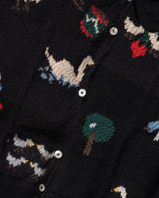 Load image into Gallery viewer, Handknit Intarsia Cardigan Country Shop by Marshall Fields