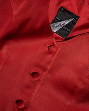 Load image into Gallery viewer, 1980s  Red Scalloped Edge Faust Blazer