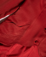 Load image into Gallery viewer, 1980s  Red Scalloped Edge Faust Blazer