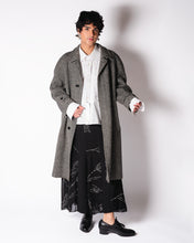 Load image into Gallery viewer, Paneled Script and Pinstripe Maxi Skirt y2k italy