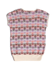 Load image into Gallery viewer, Jacquard Knit Tech vest pinks