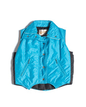 Load image into Gallery viewer, 70s Turquoise Nylon Ski Vest
