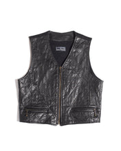 Load image into Gallery viewer, 90s Quilted Leather Vest by Daniel Hechter