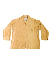 Load image into Gallery viewer, 1950s silk iridescent monogrammed lounge top