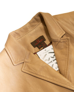 90s Danier Tan Soft  Leather 3/4 Jacket