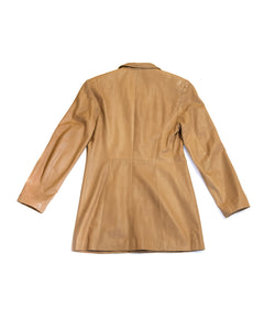 90s Danier Tan Soft  Leather 3/4 Jacket