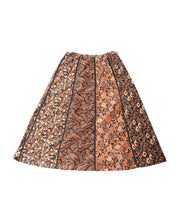 Load image into Gallery viewer, 70s Coton Velvet Patchwork skirt w28