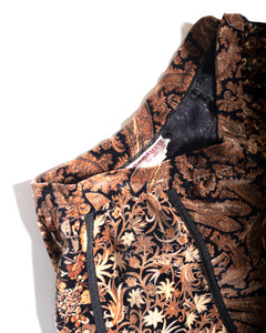 70s Coton Velvet Patchwork skirt w28