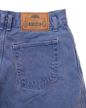 Load image into Gallery viewer, 90s High-Waisted Periwinkle Blue  90s Washed  Denim Shorts by Gitano