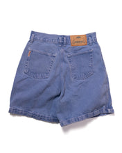 Load image into Gallery viewer, 90s High-Waisted Periwinkle Blue  90s Washed  Denim Shorts by Gitano