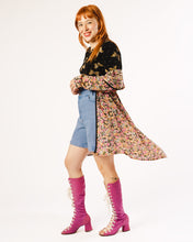 Load image into Gallery viewer, 90s High-Waisted Periwinkle Blue  90s Washed  Denim Shorts by Gitano