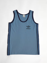 Load image into Gallery viewer, 1970s Blue Adidas Tank Top