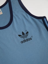 Load image into Gallery viewer, 1970s Blue Adidas Tank Top