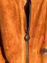 Load image into Gallery viewer, 1980's Naf Naf Brown Leather Bomber Jacket
