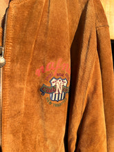 Load image into Gallery viewer, 1980's Naf Naf Brown Leather Bomber Jacket