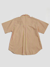 Load image into Gallery viewer, 1980s Cheerful Striped Cotton Short Sleeve With Epaulettes