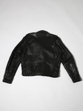 Load image into Gallery viewer, 1990's Black Leather Biker Jacket