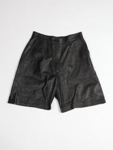 Load image into Gallery viewer, 1990's Black Leather Shorts
