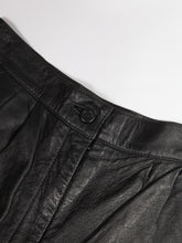 Load image into Gallery viewer, 1990's Black Leather Shorts