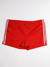 Load image into Gallery viewer, Red Track Shorts with White Stripes