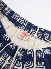 Load image into Gallery viewer, 1960's Navy and Blue Print Shorts