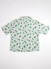 Load image into Gallery viewer, 1960's White and Green Jantzen Terrycloth Zip-Up Top