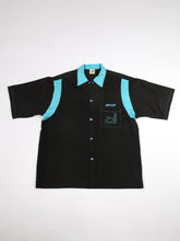 Load image into Gallery viewer, 1990's "Butch" Black and Turquoise Bowling Tee