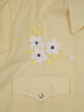 Load image into Gallery viewer, 1970's Butter Yellow Western Button Up