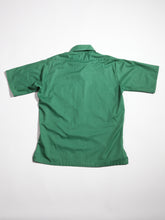 Load image into Gallery viewer, 1970's Green Button Up Short Sleeve Work Shirt