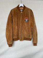 Load image into Gallery viewer, 1980's Naf Naf Brown Leather Bomber Jacket