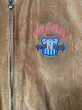 Load image into Gallery viewer, 1980's Naf Naf Brown Leather Bomber Jacket