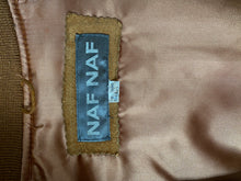 Load image into Gallery viewer, 1980's Naf Naf Brown Leather Bomber Jacket