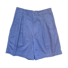 Load image into Gallery viewer, Periwinkle  High Rise Pleated Shorts w 29"