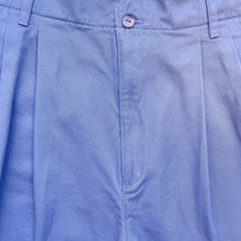 Load image into Gallery viewer, Periwinkle  High Rise Pleated Shorts w 29"