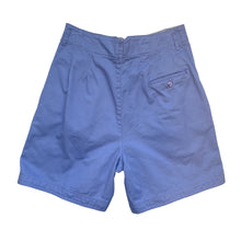 Load image into Gallery viewer, Periwinkle  High Rise Pleated Shorts w 29"