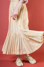 Load image into Gallery viewer, 1970s Long Gauze Prairie Pale Stripe Maxi Skirt