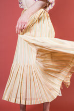 Load image into Gallery viewer, 1970s Long Gauze Prairie Pale Stripe Maxi Skirt