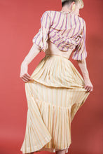 Load image into Gallery viewer, 1970s Long Gauze Prairie Pale Stripe Maxi Skirt