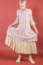 Load image into Gallery viewer, 1970s Long Gauze Prairie Pale Stripe Maxi Skirt