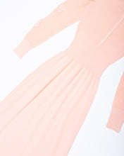 Load image into Gallery viewer, Pale Peach Knit 1970s Maxi Dress