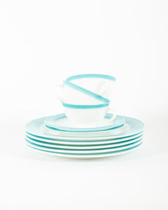 Blue and White Pyrex Set