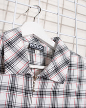 Load image into Gallery viewer, 90s Cropped Plaid Jacket Zip, med