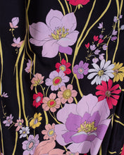 Load image into Gallery viewer, 1960s Perullo For Fred Perlberg Dress with Knit Top  and Incredible Floral Cotton Skirt