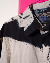 Load image into Gallery viewer, Kenzo Tie Dye Shibori Black and Cream Shirt