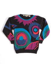 Load image into Gallery viewer, Perry Ellis 80s Cotton Knit Abstract Motif