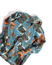 Load image into Gallery viewer, 1960s Cotton  Flannel with Novelty Wilderness Print