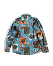 Load image into Gallery viewer, 1960s Cotton  Flannel with Novelty Wilderness Print