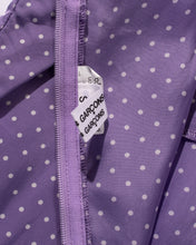 Load image into Gallery viewer, Comme Des Garcons Lavender Polka Dot Slip Dress with Asymmetrical Ruffle Hem
