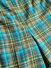 Load image into Gallery viewer, 1960s Green, Blue, and Yellow Plaid wool Shorts