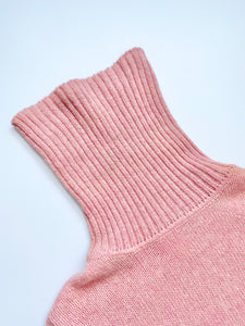 Halston 70s Pink Wool Turtleneck